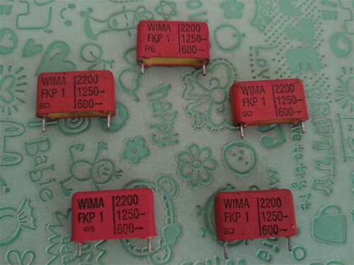 拆机德国WIMA威马 FKP1 2200PF 1250V 锡膜发烧耦合无极薄膜电容