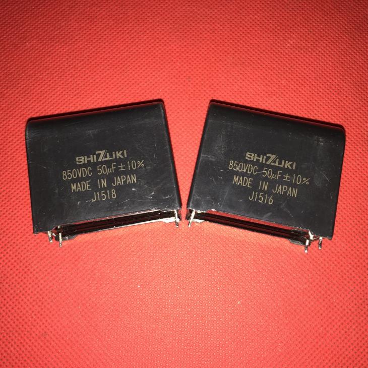 拆机 日本指月SHIZUKI 50UF 850V DC 发烧胆机高压滤波无极电容