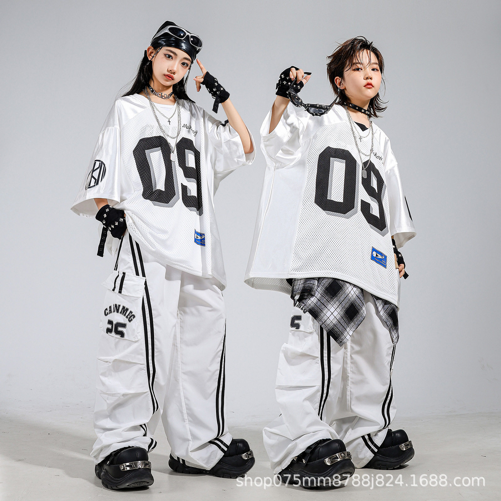 街舞儿童舞蹈潮服男童炸街嘻哈套装女童爵士舞屁帘走秀演出服酷夏,童装/婴儿装/亲子装,儿童演出服,淘宝优惠券,粉丝福利购,淘宝优惠卷