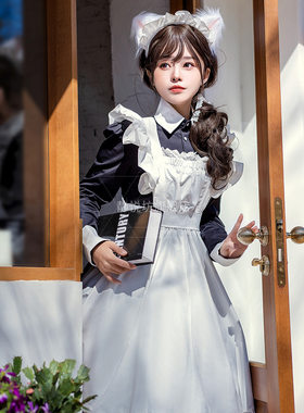 日本女仆黑长裙洛丽塔舞台装