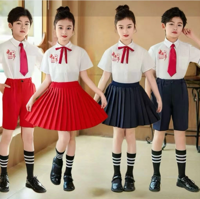 小学生红色爱国合唱朗诵演出服