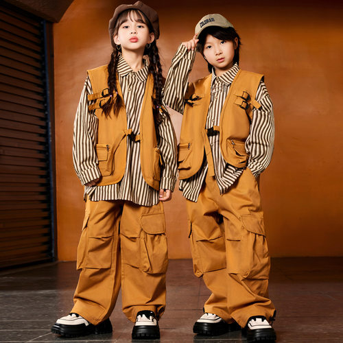 男女童街舞爵士酷帅演出服