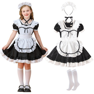 巴伐利亚儿童服装女仆装田园风女童裙lolita农场dirndl连衣裙