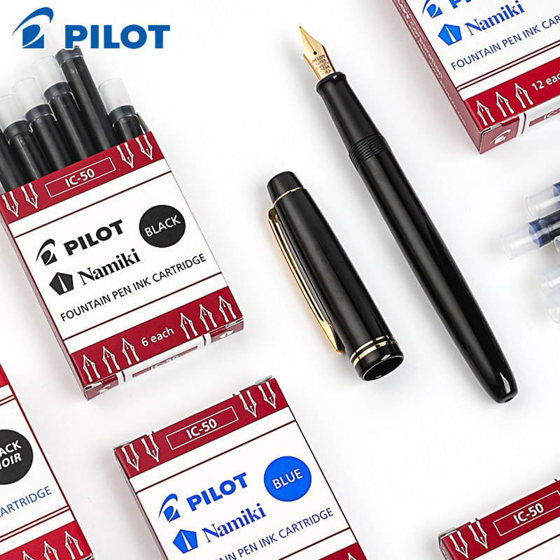 日本pilot百乐钢笔墨囊IC-50笑脸78g/88g/贵妃钢笔一次性便捷墨胆 - 实物图