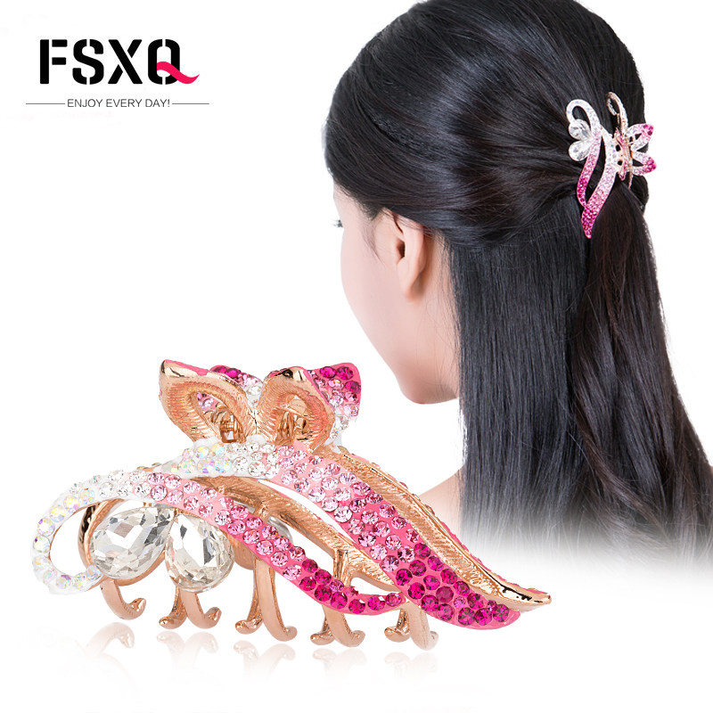 Hair clip Hairpin Grip Large Clip Hairdressing Headdress the republic of korea medium , please Diamond Flaxen Hair Top clamp Springin the Accessories/Fashion Jewelry, Hair Accessories  category - from Buy2taobao.com to provide professional Taobao agent buy service
