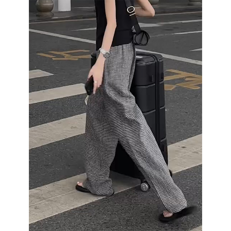 2025夏季新款亚麻舒适抽绳