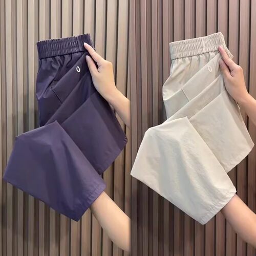 冰丝速干九分裤女2026夏季薄款