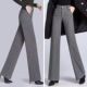 女秋冬高腰新款 休闲裤 羊毛筒裤 西装 子 显瘦宽松修身 加厚毛呢阔腿裤