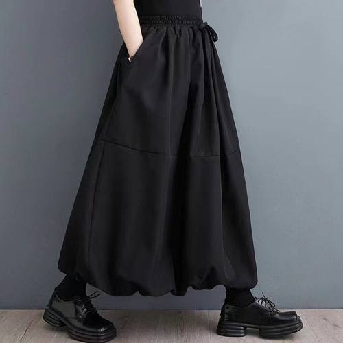 秋冬新款女装大码半身裙200斤宽松A字裙子高腰松紧蓬蓬裙灯笼长裙