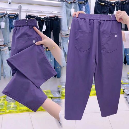 欧货夏季薄款八分裤女新款