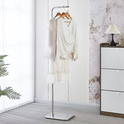 服装店T型挂衣帽中岛展示架不锈钢落地架正挂陈列架女装店展示架