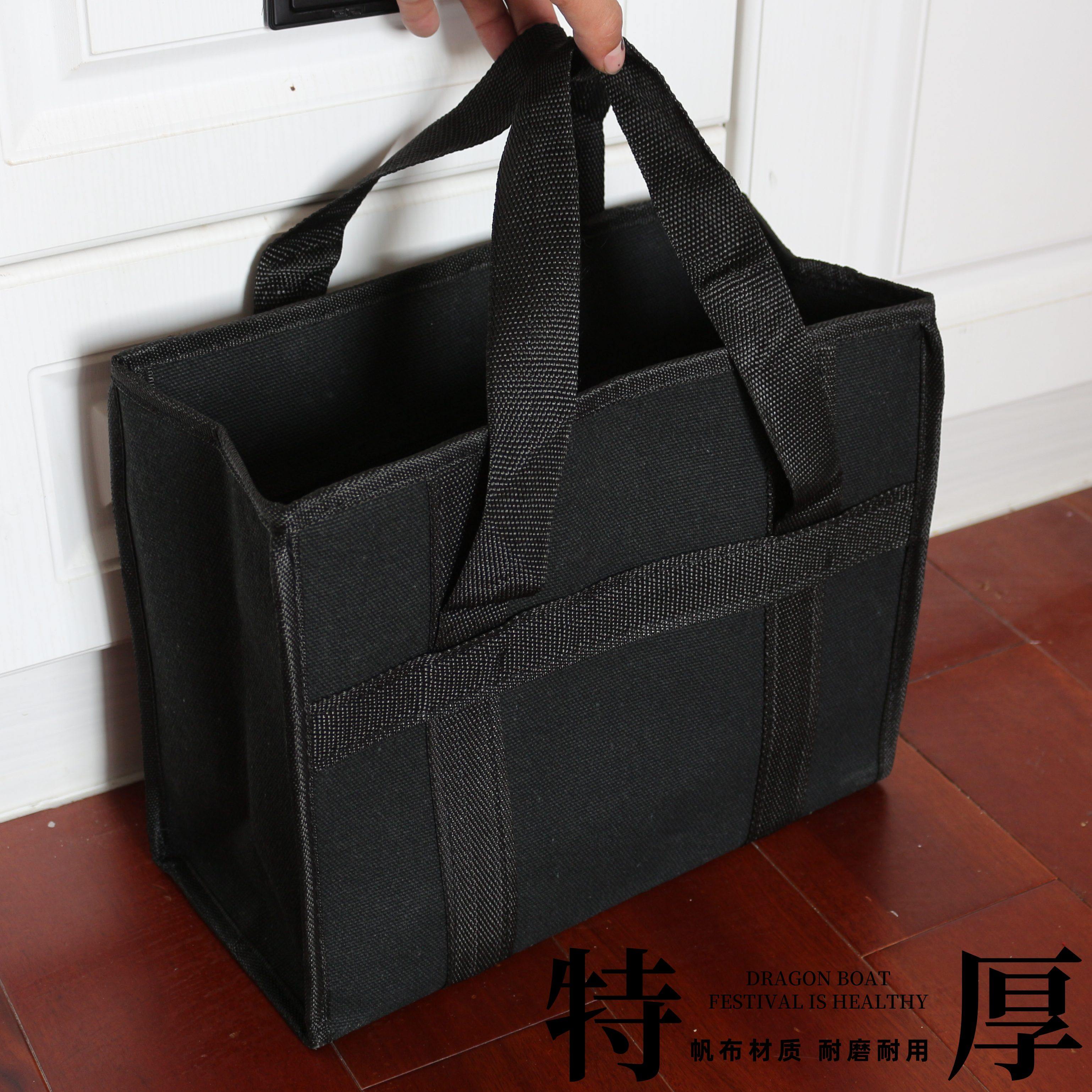 定制加厚耐磨帆布大容量工具包图片