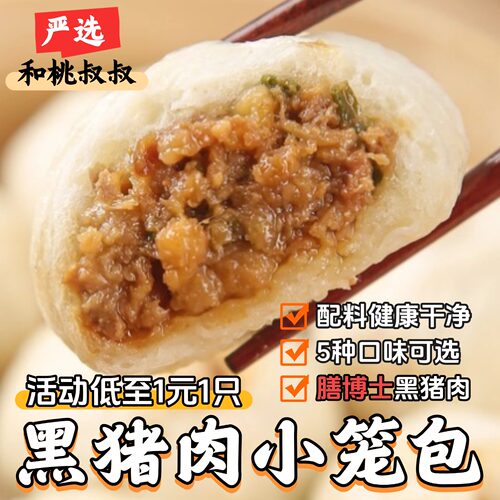 嵊州黑猪肉老面小笼包多口味