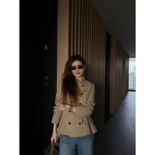 EASE-设计款风琴摆瘦腰经典大牌款风衣(版型超好闭眼冲)E26A6046