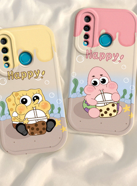 适用于华为nova4壳新款nove4E全包防摔novo4简约硅胶软壳nov男nowa钢化膜n0va女note情侣MARAL00后壳卡通