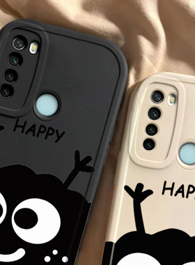 适用于红米note8壳新款RedmiNote8pro硅胶磨砂软外壳小米Redmi镜头全包防摔保护套noto情侣卡通可爱男女