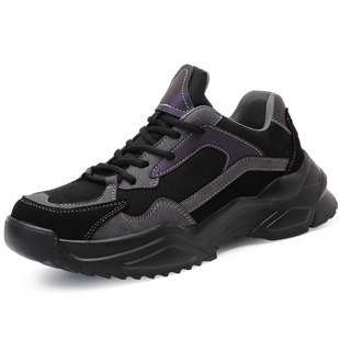 工作软i. 男女防砸防刺穿钢包头绝缘安全四季 超轻便夏季 大网劳保鞋