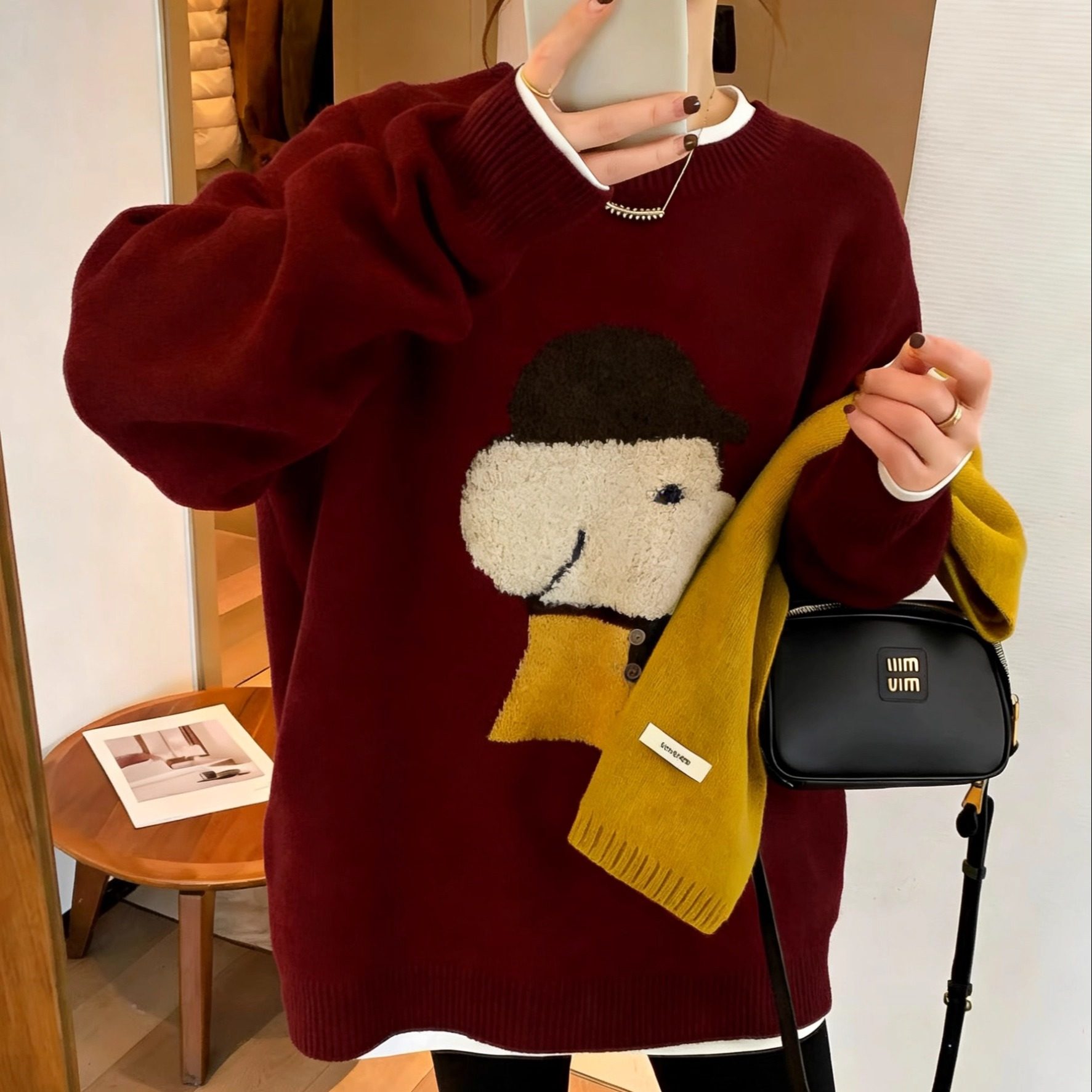 针织打底衫毛衣女秋冬新款大码