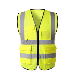 真正国标夏季网布反光安全背心施工透气马甲建工网眼反光衣工作服