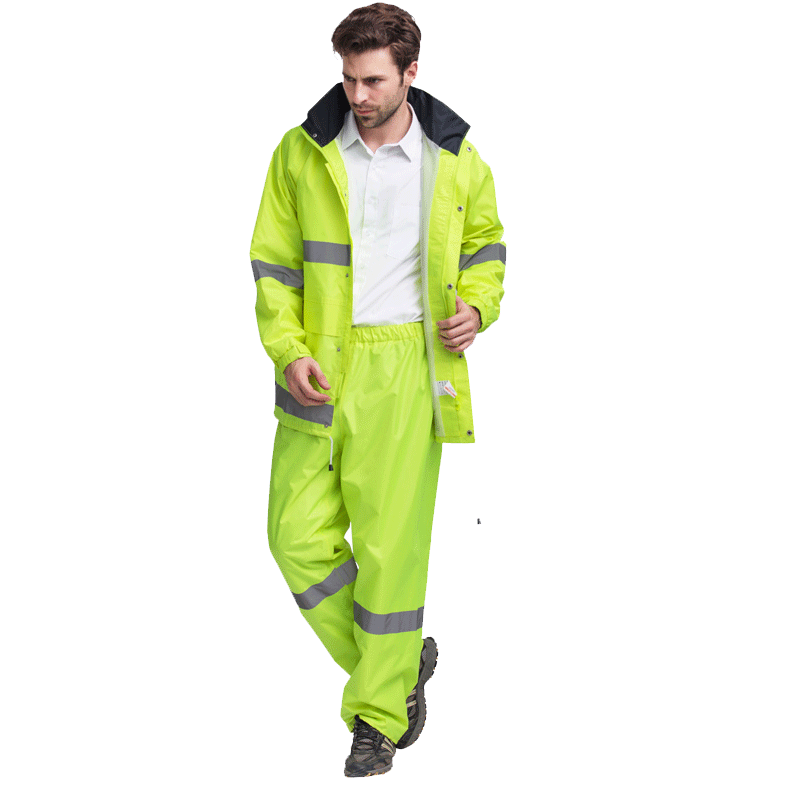 sfvest反光雨衣雨裤环卫工作人员