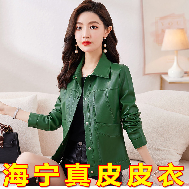 真皮皮衣女短款秋冬新款大码海宁绵羊皮皮夹克韩版修身显瘦外套潮