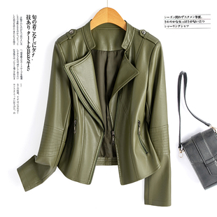 修身 真皮皮衣女短款 海宁绵羊皮皮夹克韩版 大码 显瘦外套潮 秋冬新款