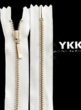 15cm黑色藏青色YKK拉链3号金属拉锁头套头针织衫口袋裤子拉练头20