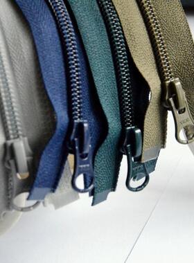 70cm墨绿色YKK拉链5号尼龙开尾灰色运动卫衣校服拉锁衣服门襟拉练