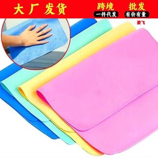 仿鹿皮抹布洗碗巾抹吸车水不掉毛厨房务洗碗布洗擦地玻璃家清洁布