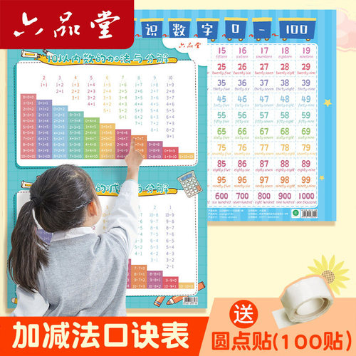 1020以内加减法口诀表