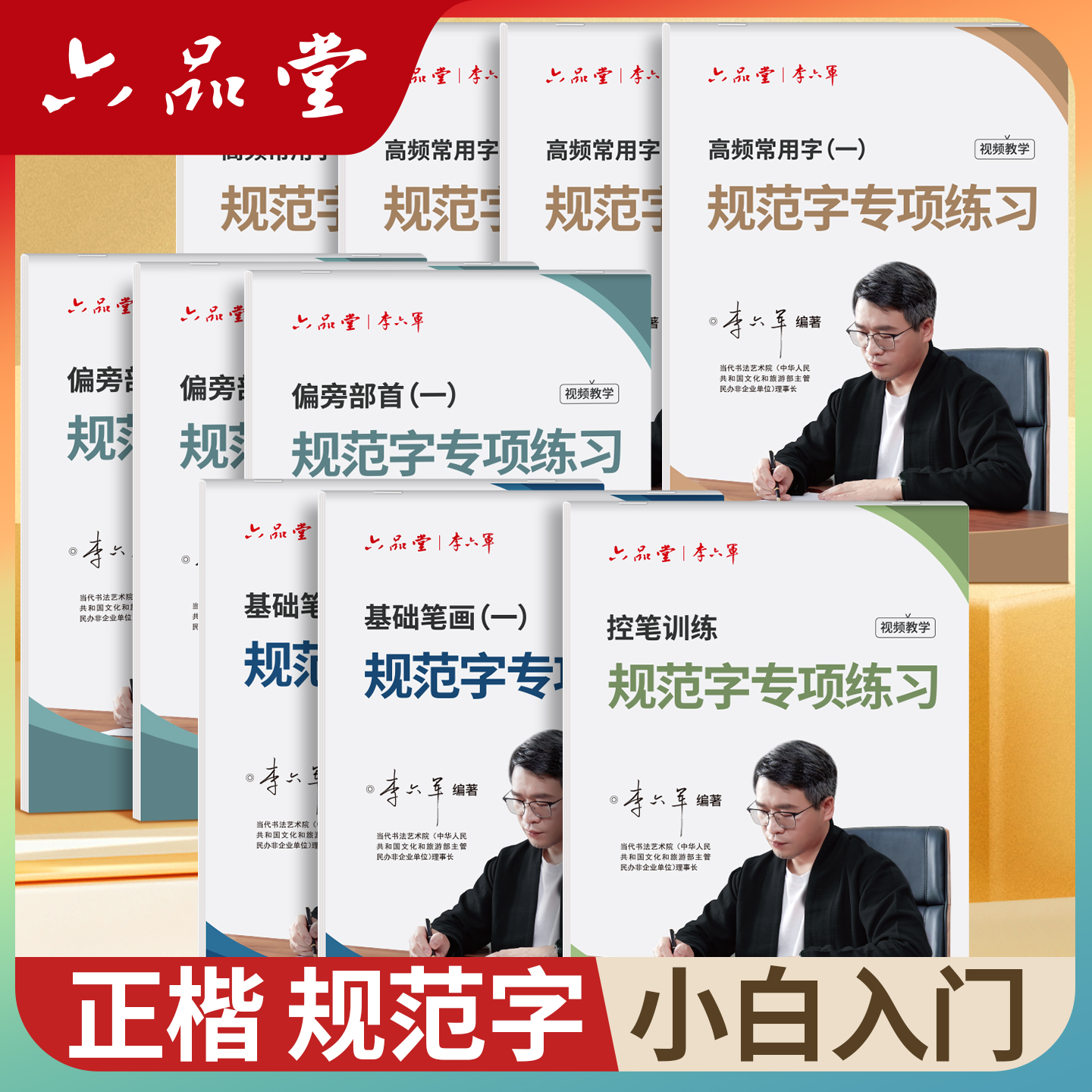 六品堂 楷体 规范字教程楷书正楷字帖成人练字入门小学生初中生高中生公务员汉字人教版临摹硬笔钢笔成年人静心练习练字帖成人专用