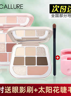 菲鹿儿八色眼影盘大地br02爱真美8色正品粉盘pk01九色focallure