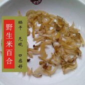 非兰州 野生百合干干货 包邮 天然无硫250g 四川土特产 通江米百合