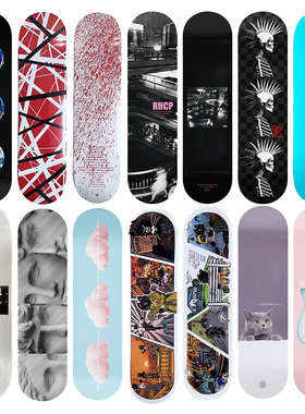 55滑板店荣誉出品 专业滑板板面 双翘板 轻薄弹 进口枫木 血雨