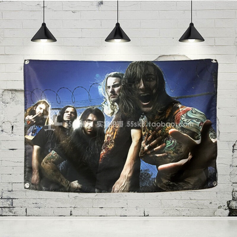 来图定制Suicide Silence 摇滚挂旗酒吧装饰壁挂挂布窗帘试衣间|msdalam kategori Aksesori rumah, mural - dari Buy2taobao.com untuk memberikan perkhidmatan ejen Taobao profesional membeli