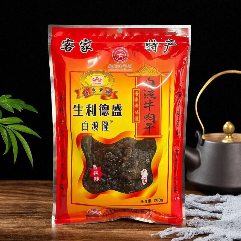 非遗白渡牛肉干古法腌制口感鲜香