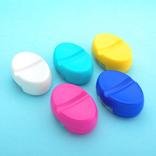 珠针收纳磁盒北欧风带透明抽屉盒椭圆形吸针盒磁铁 缝纫收机针纳