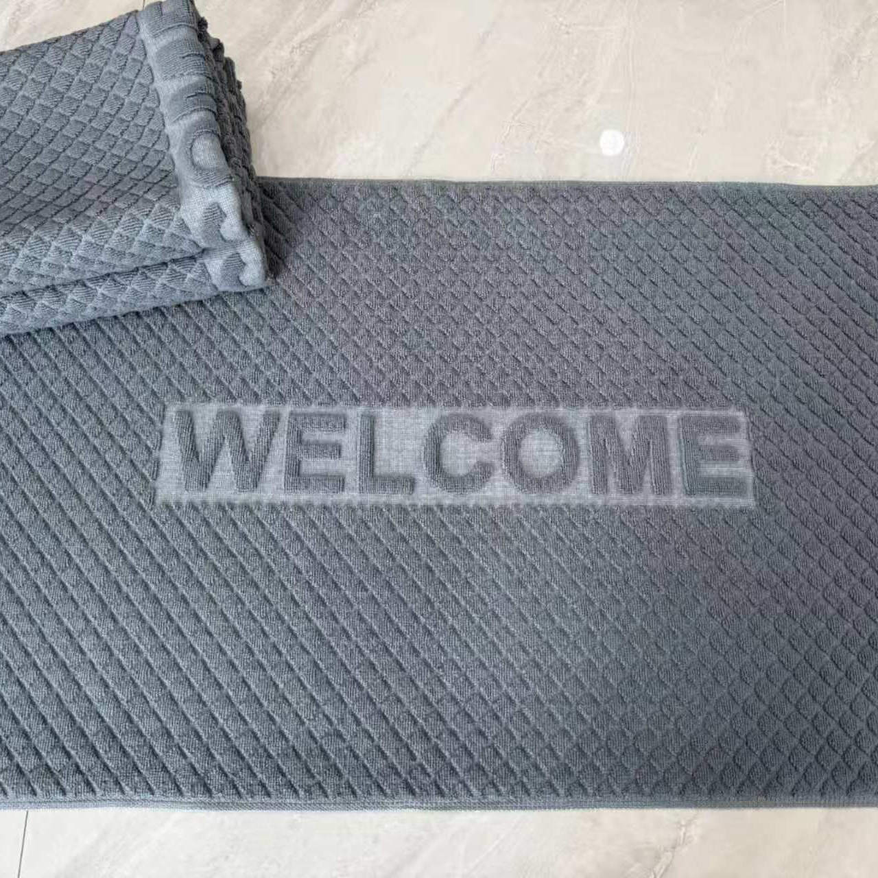 纯棉地巾加厚吸水脚垫可定制logo