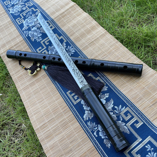 龙泉市陈情笛子剑唐横刀一体剑车载防身棍中兵器可吹横笛未开刃