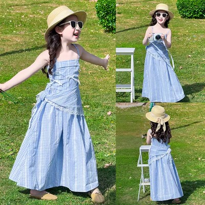 女童连衣裙夏季2026新款多巴胺