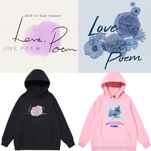 李知恩IU巡回演唱会LOVE POEM周边应援外套同款秋冬加绒卫衣连帽