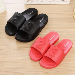 55林润凉拖鞋夏季天男女情侣家居家用室内外木地板软底塑料防滑