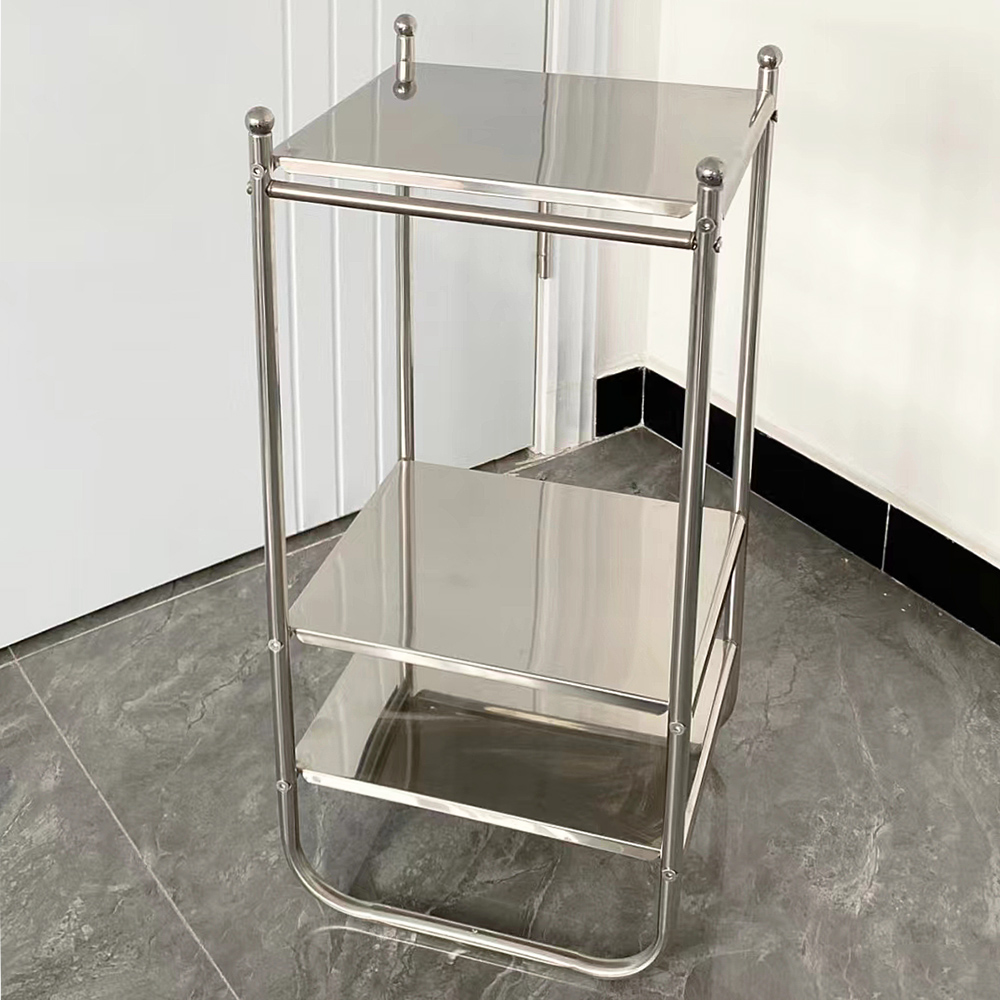 岭海ins简约不锈钢纯正边几正品