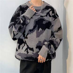 毛衣青春休闲保暖舒适秋冬季 毛衣男装 男式 毛衫 黑白灰色圆领长袖