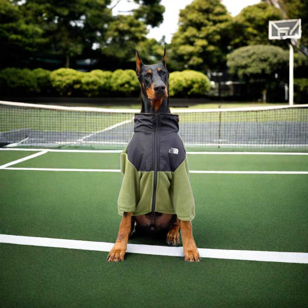 中大型犬新款狗狗衣服秋冬季保暖外套潮牌杜宾金毛拉布拉多绒衣服