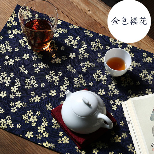 复古风餐垫棉麻茶席桌旗禅意中式