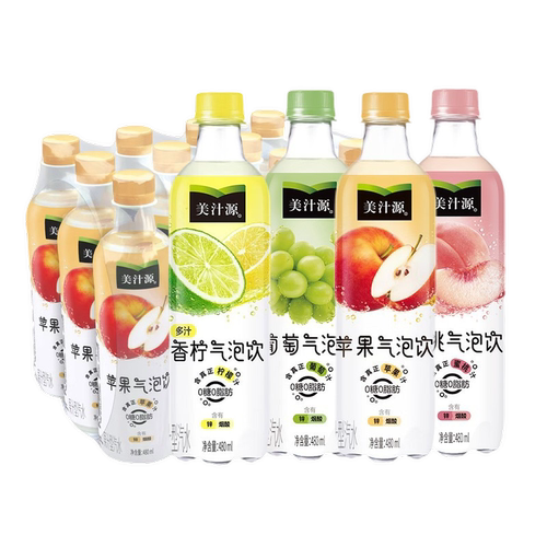 可口可乐美汁源苹果蜜桃葡萄味