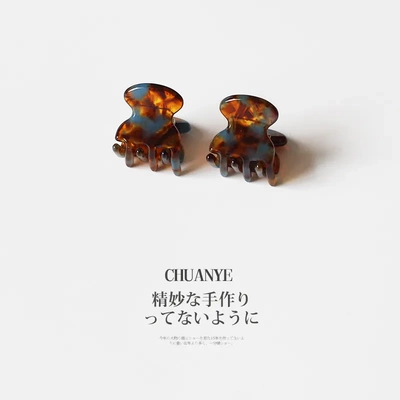 醋酸抓夹小号网红气质迷你刘海夹前额日韩高级感碎发夹子头饰