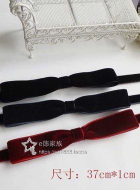 {28元包邮}简约蝴蝶结不勒头软发箍刘海贴碎发无痕粘发贴魔术贴