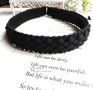 {28元包邮}黑色刘海贴式粘发箍不勒头压碎发头箍魔法贴粘发贴发带